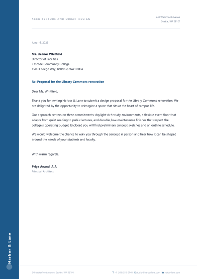 Letterhead (modern)