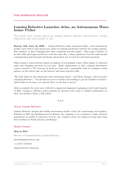 Press release