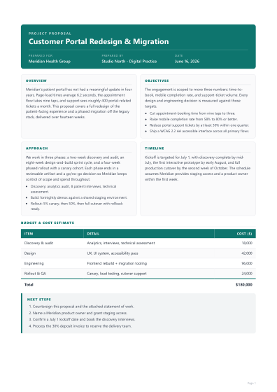 Project proposal
